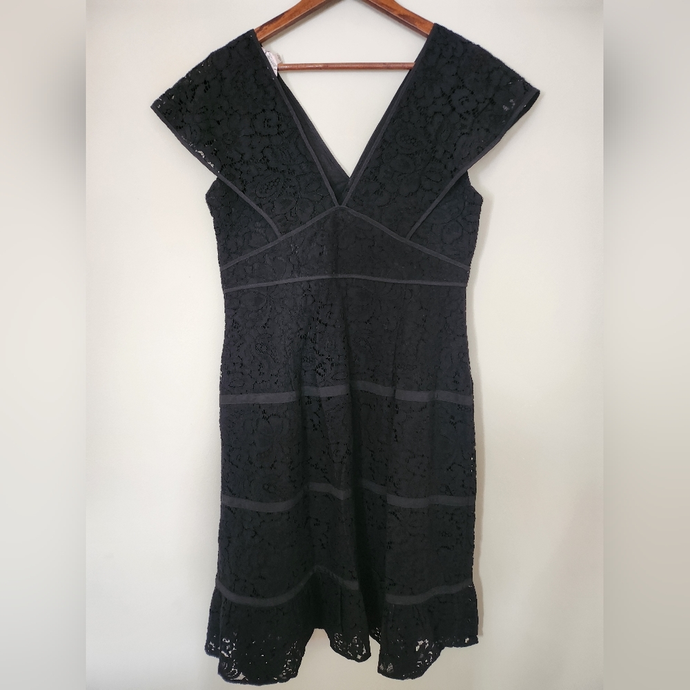 Lace fit & flare dress